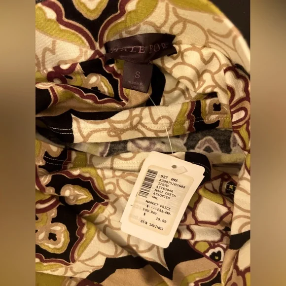 Hale Bob strapless tube dress rayon spandex blend floor length size S NWT - Picture 3 of 5